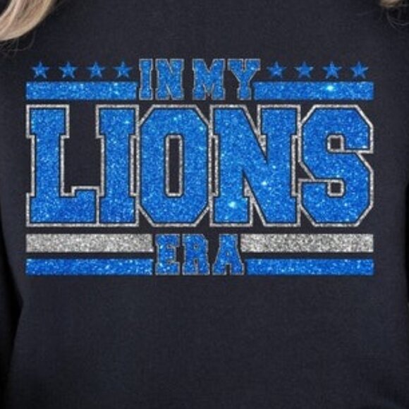 Detroit Lions Football Crewneck Sweatshirt Retro Style Cozy Sports Fan Gift 17 - Picture 2 of 6